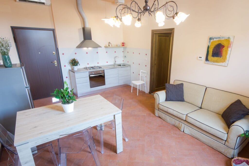 living room with kitchen florence center